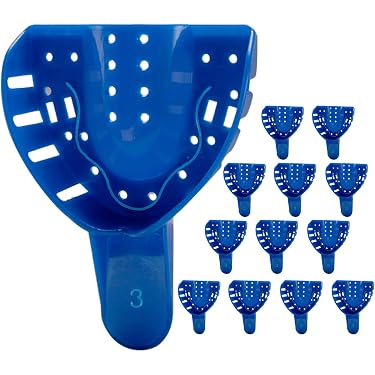 thumbnail image 2 of Dental Impression Tray Set – 3 Pieces, Perforated Stainless Steel, DN-2307 2 of 5