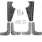 Adjustable Coil Over Shock Mount Kit Lower Rear Brackets for 3" Axle Tubes | Steel