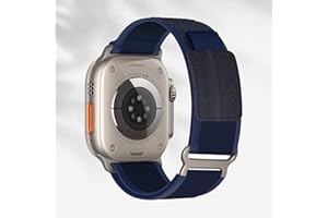 Trail Loop Nylon Band - Compatible with Apple Watch Ultra 3/2/1 Series 11/10/9/8/7/6/SE/5/4/3 Men Women,Rugged Elastic Fabric