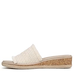 BZees Womens Breezy Slide Sandal Natural Stretch