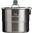 Stanley Wildfare Go Two Bowl Cook Set | 8pc Portable Pot & Cookware Kit | 1.25qt / 1.1 L Stainless Steel Pot w/Locking Handle