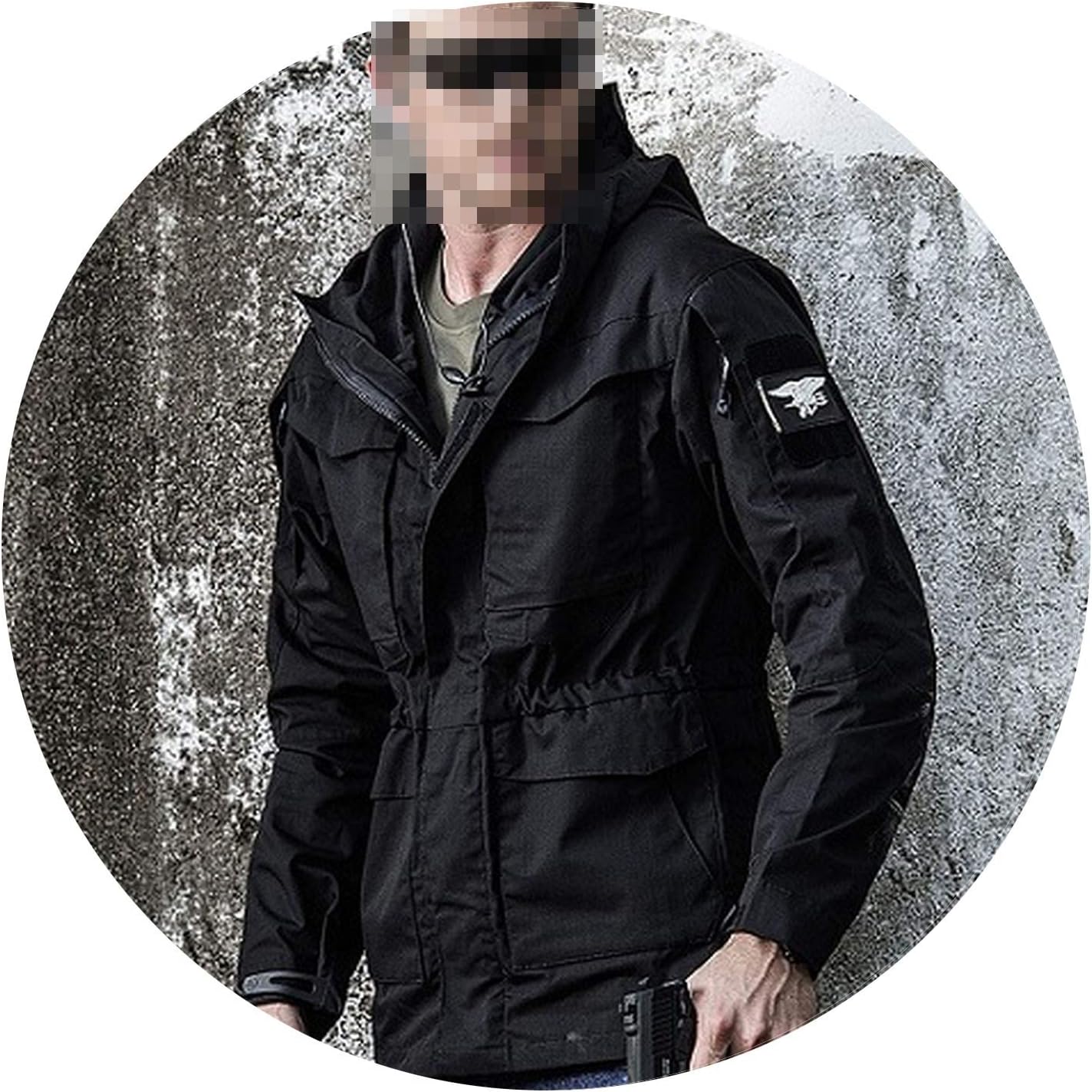 betterluse Army Field Tactical Jacket Men Waterproof Rip-Stop Jackets Multi-Pockets Windbreaker Coat
