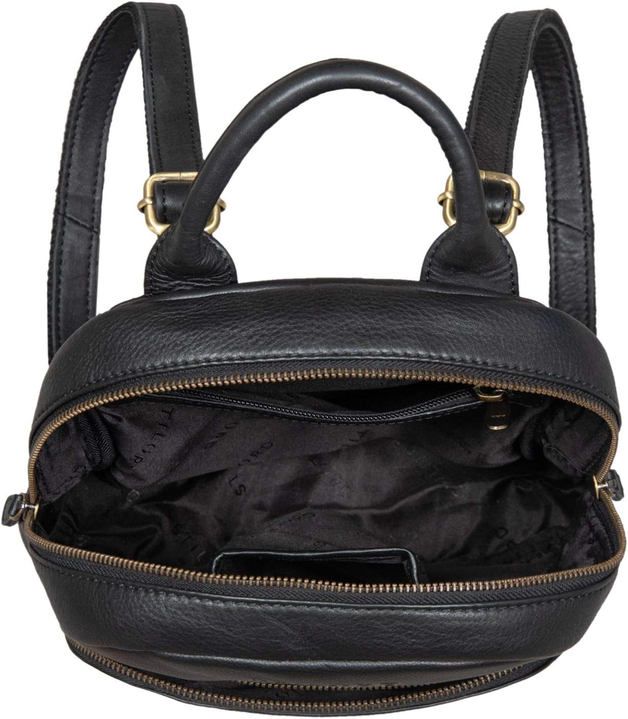 STILORD "Ruby" Daypack Ladies Leather Backpack Small Leather Rucksack Vintage Handbag City Daypack for Going Out Shopping Pack S Genuine Leather Colour:Black - Image 5