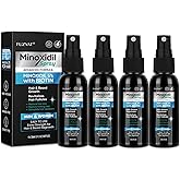 5% Minoxidil Spray for Men and Women, Minoxidil for Women Hair Growth, Minoxidil for Men Hair Growth Spray 4PCS.