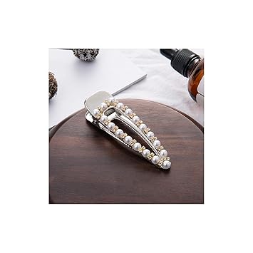 Amazon Com Woman Elegant Geometric Pearl Hairpins Style Hair