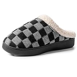 UBFEN Mens Slippers for Indoor Bedroom Memory Foam