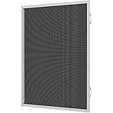 Fully Assembled Custom Window Screen Replacement SL7: Sliding Half Screen with Right-Sided Springs for a Secure Fit and a Pull Rail for Easy Installation and Removal