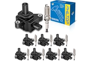PHILTOP Set of 8 Ignition Coil Pack and Iridium Spark Plugs Fits for Ford 2018-2020 F-150 5.0L,2020,2023 Mustang 5.0L