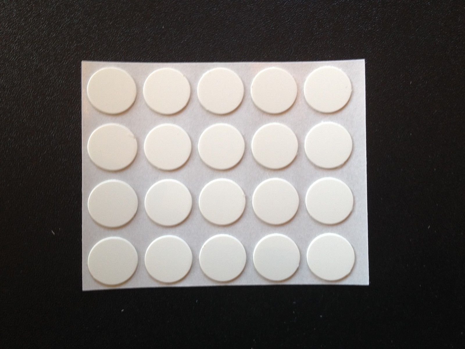 Self Adhesive Stick on Screw Hole Cap/Covers 13mm - Various Colours (White)