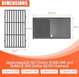 GFTIME Cast Iron Grill Grate & Griddle for Weber Spirit 210 220 2013-2016 view 2
