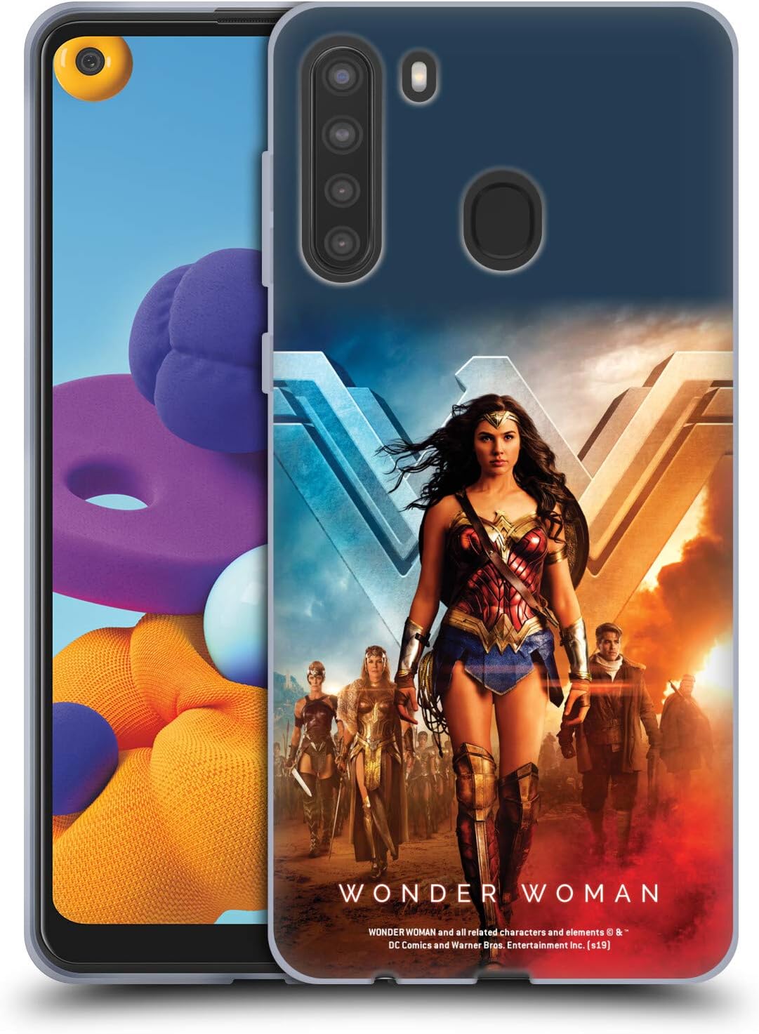 Head Case Designs Officially Licensed Wonder Woman Movie Group Posters Soft Gel Case Compatible with Samsung Galaxy A21 (2020)