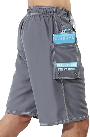 swim trunks with waterproof pocket