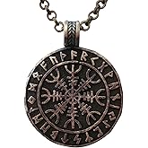 Baldur Jewelry - Ancient Aegishjalmur Helm of Awe Viking Norse Protection Necklace Pendant Amulet - Talisman Necklace Protection - Viking Jewelry Gift - Viking Protection Pendant - Protection Jewelry