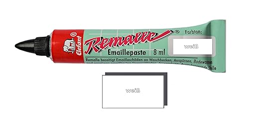 Helmecke & Hoffmann Remalle Emaille Paste Emaillelack Reparaturlack Lack in vielen Farben je 8 ml + Pinsel Fuer Jede Tube (we