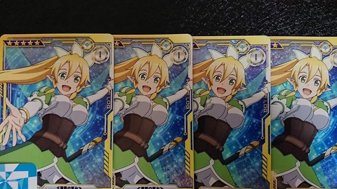 Amazon Co Jp アーケード ソードアートオンライン ディープ エクスプローラー 星５ リーファ ホロ ４枚セット レジェンドボスドロップ限定 ホビー 通販