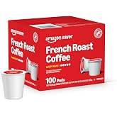 Amazon Brand - Happy Belly Dark Roast Coffee Pods, French Roast, Compatible with Keurig 2.0 K-Cup Brewers, 100 Count