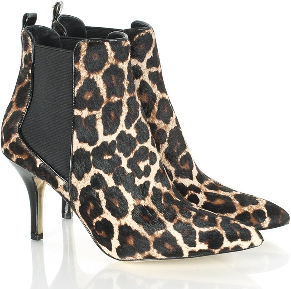 michael kors animal print boots