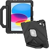 Gumdrop FoamTech Case ONLY fits The Newest iPad 11th Generation (A16) & 10th Gen 10.9 inch Rugged Lightweight Shockproof & Drop Tested for Kids K-12 Students Teachers Classrooms & School Use - Black