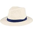 DOCKERS Men's Straw Fedora Hat