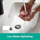 Hansgrohe Vernis Blend Basin Tap 190 Matt Black without waste set view 4