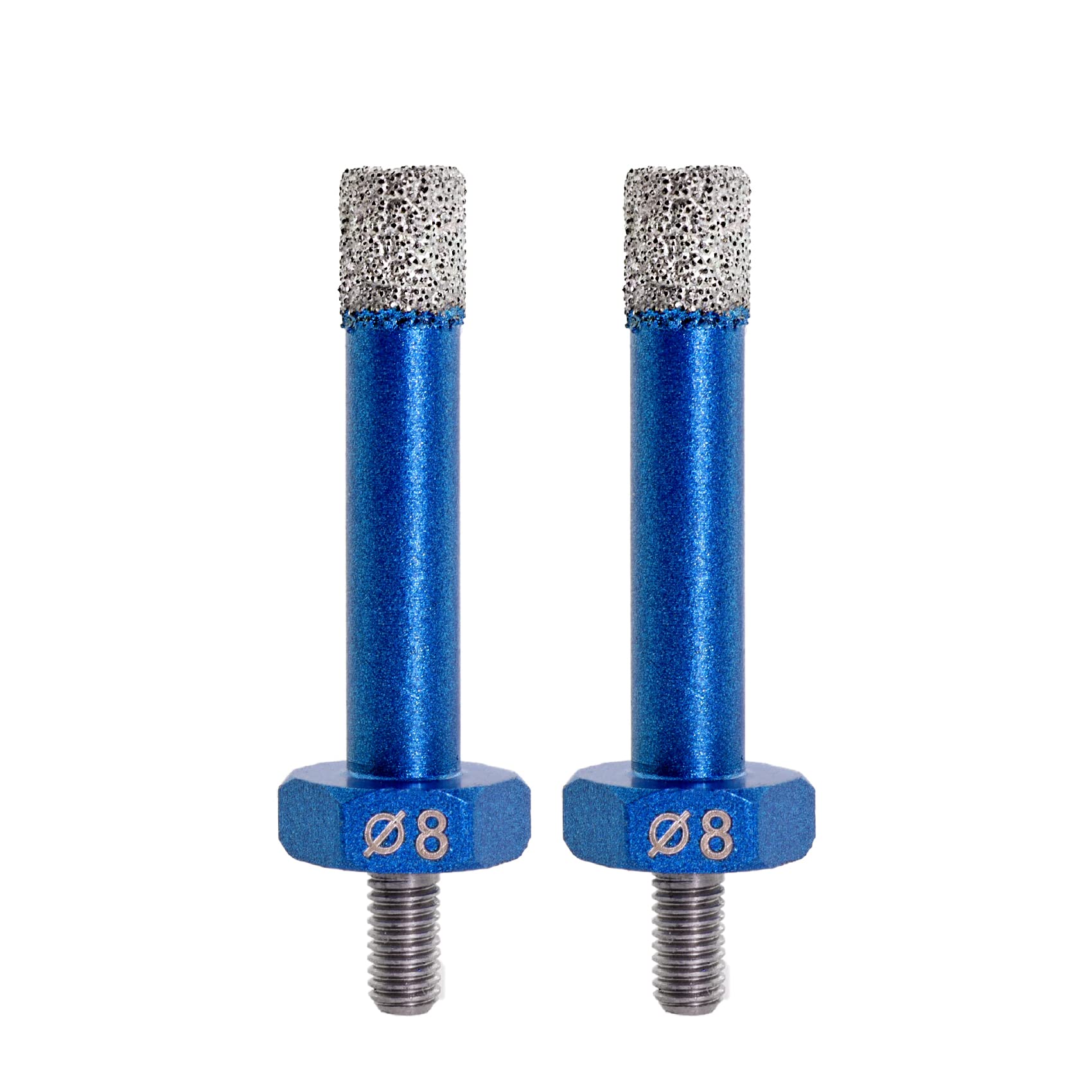Dry Diamond Tile Drill Bit 5/16inch(8mm)- BRSCHNITT diamond hole saw for Porcelain Tile Ceramic Stone Granite Marble,M5 thread(2pcs)