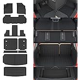 Thinzyou 7 Seats Floor Mats Compatible with 2024 2025 2026 Chevrolet Traverse (NO Limited) Cargo Liner Cargo Mat Sub Trunk Mat Back Seat Cover Chevy Traverse Accessories (Floor Mats Full Set 10 PCS)