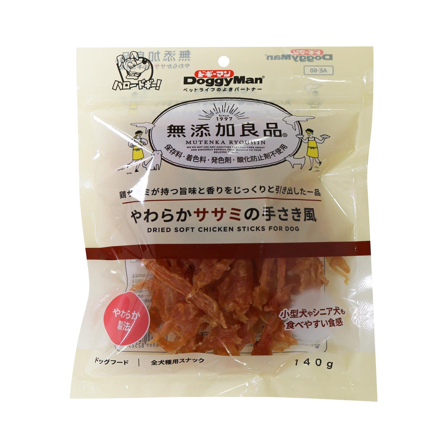 ドギーマン 無添加良品 やわらかササミの手さき風の商品画像