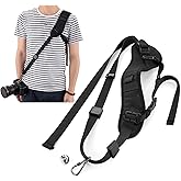 WANBY Camera Padded Shoulder Neck Strap Quick Release Sling Belt for DSLR SLR