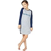 Harry Potter Nightgown For Girls Hogwarts House Raglan Long Sleeve Pajama