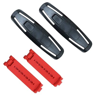 4Pack Car Seat Chest Harness Clip and Car Seat Safety Belt Clip Buckle for Baby Safety Universal Replacement for Baby and Kids Trend, Adjustable Guard