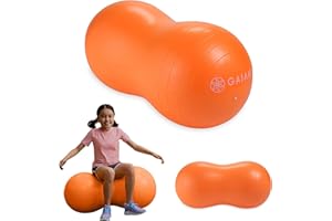 GAIAM Active Seat Peanut Shaped Bounce Desk Chair, Exercise Yoga Balance Sitting Ball