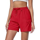 MAGCOMSEN Women's 5" Hiking Cargo Shorts UPF 50+ Lightweight Quick Dry Summer Golf Athletic Casual Shorts 4 Pockets