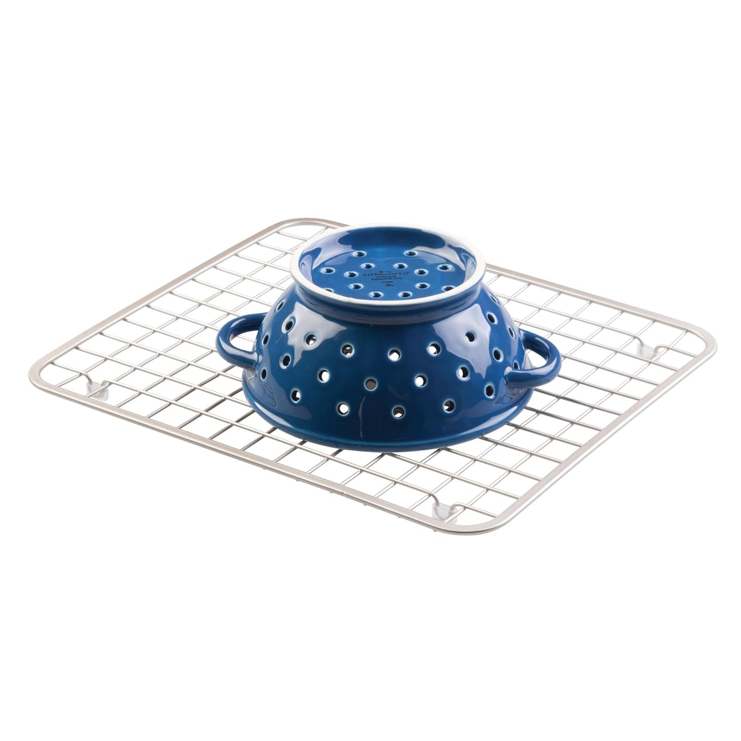 iDesign Gia Kitchen Sink Protector Grid Mat Regular, Satin Amazon.co