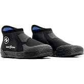 Aqualung Unisex Superlow 3mm Dive Boots - Ergonomic Durable Neoprene Easy-On Warm Water Sports Boots with Slip-Resistant Sole &amp; Enhanced Foot Protection for Scuba Diving