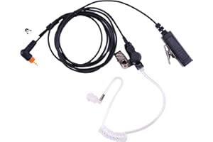 AIRSN Earpiece Headset Compatible with SL300 SL7550 7580 SL4000 SL3500e SL1K SL1M Walkie Talkie 2 Way Radio,with Acoustic Tube Earpiece and Mic PTT (1 Pack)