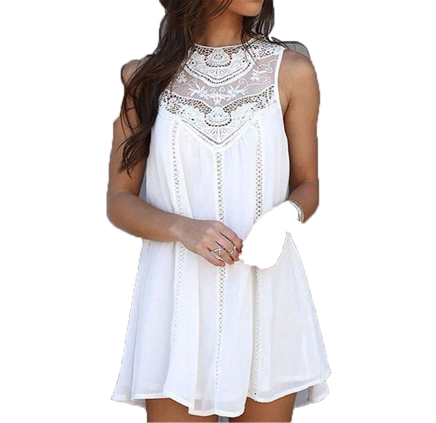 white lace sun dresses