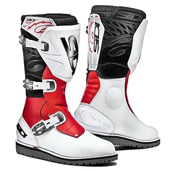 Sidi Stiefel Trial Zero.1, Weiss-Rot, Größe : 42