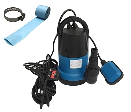 Happy Hot Tubs Submersible 250w Water Pump 5 Metres Lay Flat Hose Hot Tub Swimming Pool