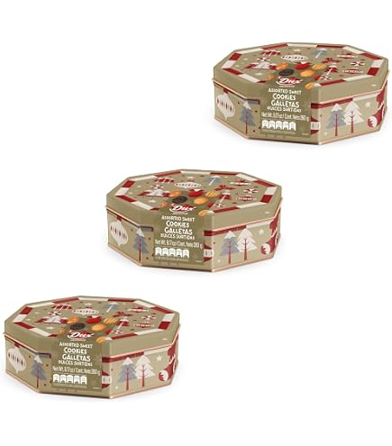Amazon.com: Dux Holiday Assorted Chocolate & Vanilla Cookie Tins