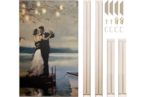 SUNWES DIY Canvas Stretcher Frame Bar, Custom Wood Frame Stretcher for Canvas, Art Stretcher Bars, Wood Canvas Frame Kit for Painting, Canvas Tool Accessory (14"x18")