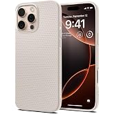 Spigen Liquid Air for iPhone 16 Pro Case, Natural Titanium | Non-slip Grip, Camera Control Button Cover, Air Cushion Technology, Military-Grade Drop Protection, Wireless Charging