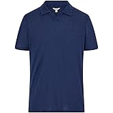 GUESS Men's Eco Short Sleeve Leon Linen Polo