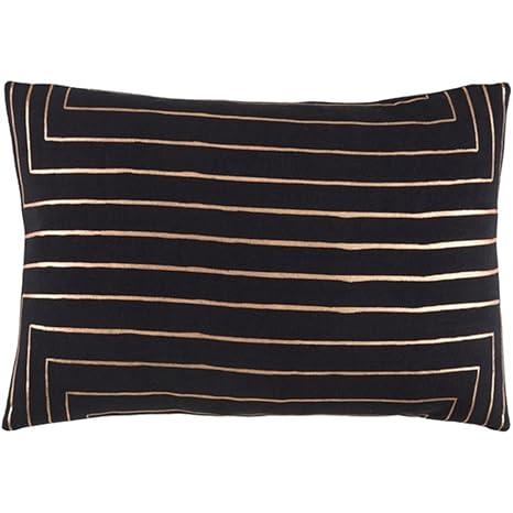 Amazon Com Tiwari Home 19 Black And Copper Lines Rectangular