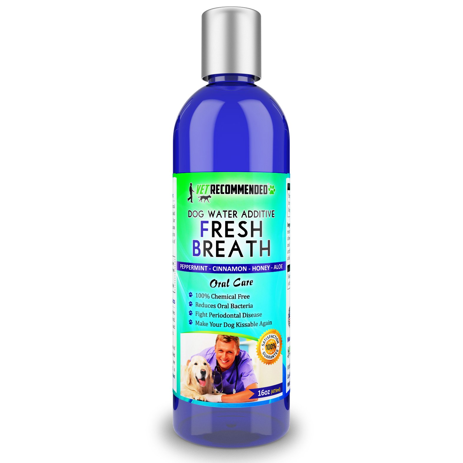 Vet Dog Breath Freshener Water Additive Pet Dental Care