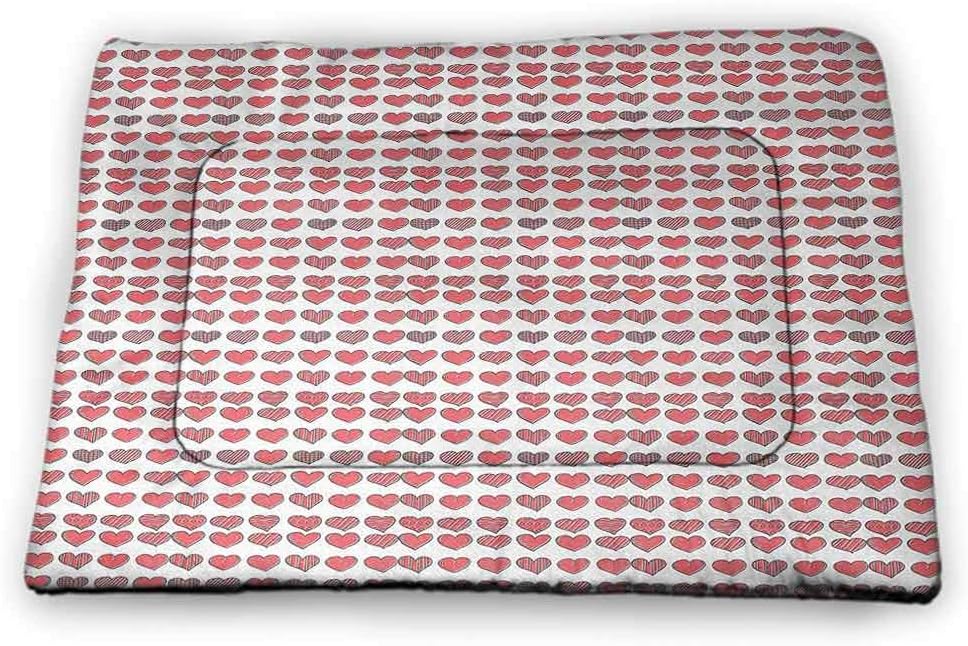 Medium Cat Food Mat I Love You are Not Sticky Recycle Happy Valentines Day Icons in Hand Drawn Style Romance Relationship 31