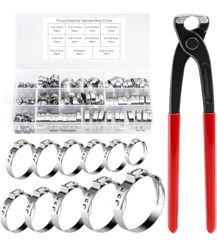 Oetiker Ear Clamps 167 Series - 304 Stainless Steel 18.5mm Pack Of 50