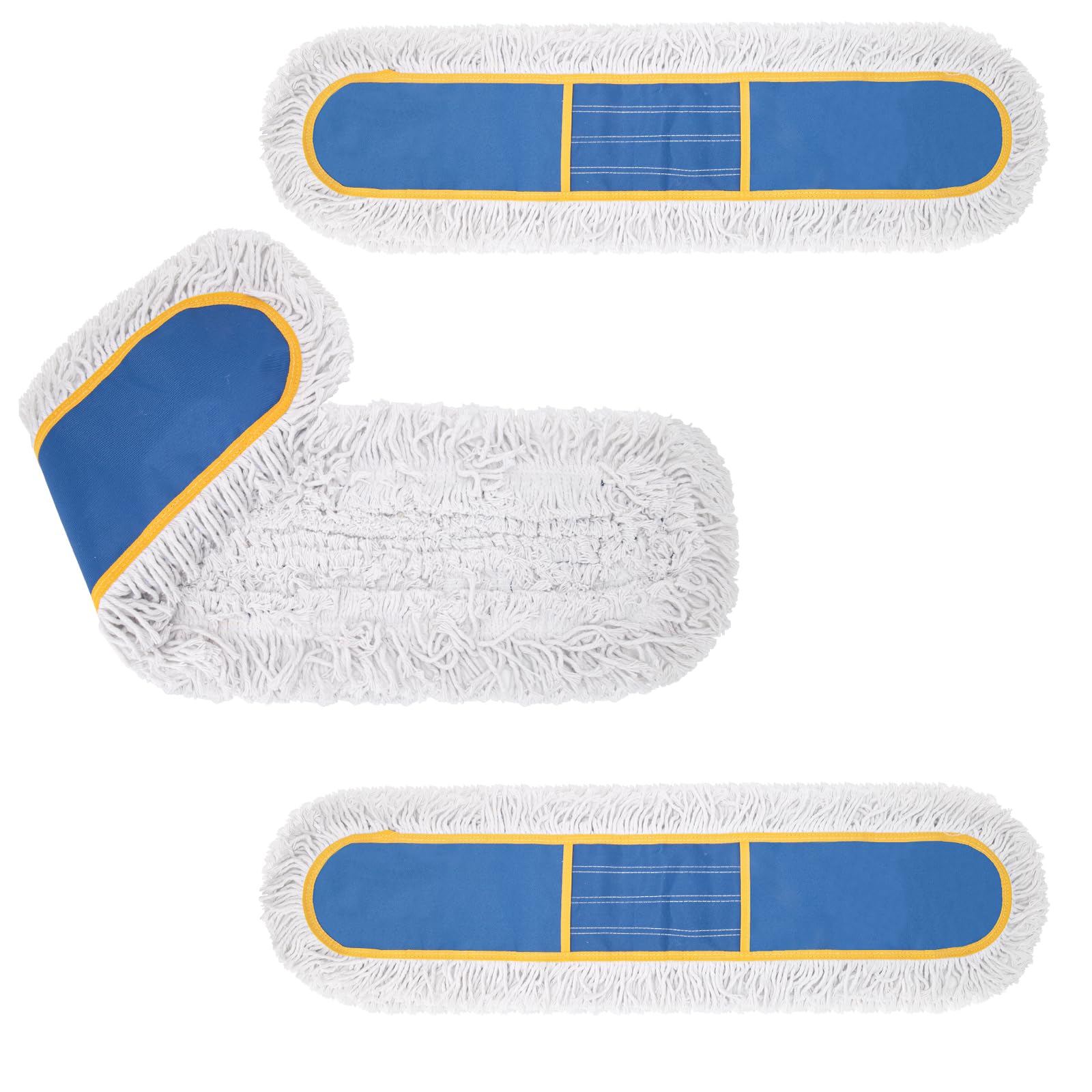 Photo 1 of (used) KeFanta 24" Commercial Dust Mop Replacement Heads,3 Pack Reusable Industrial Dust Mop Pads, Washable Cotton Dust Mop 