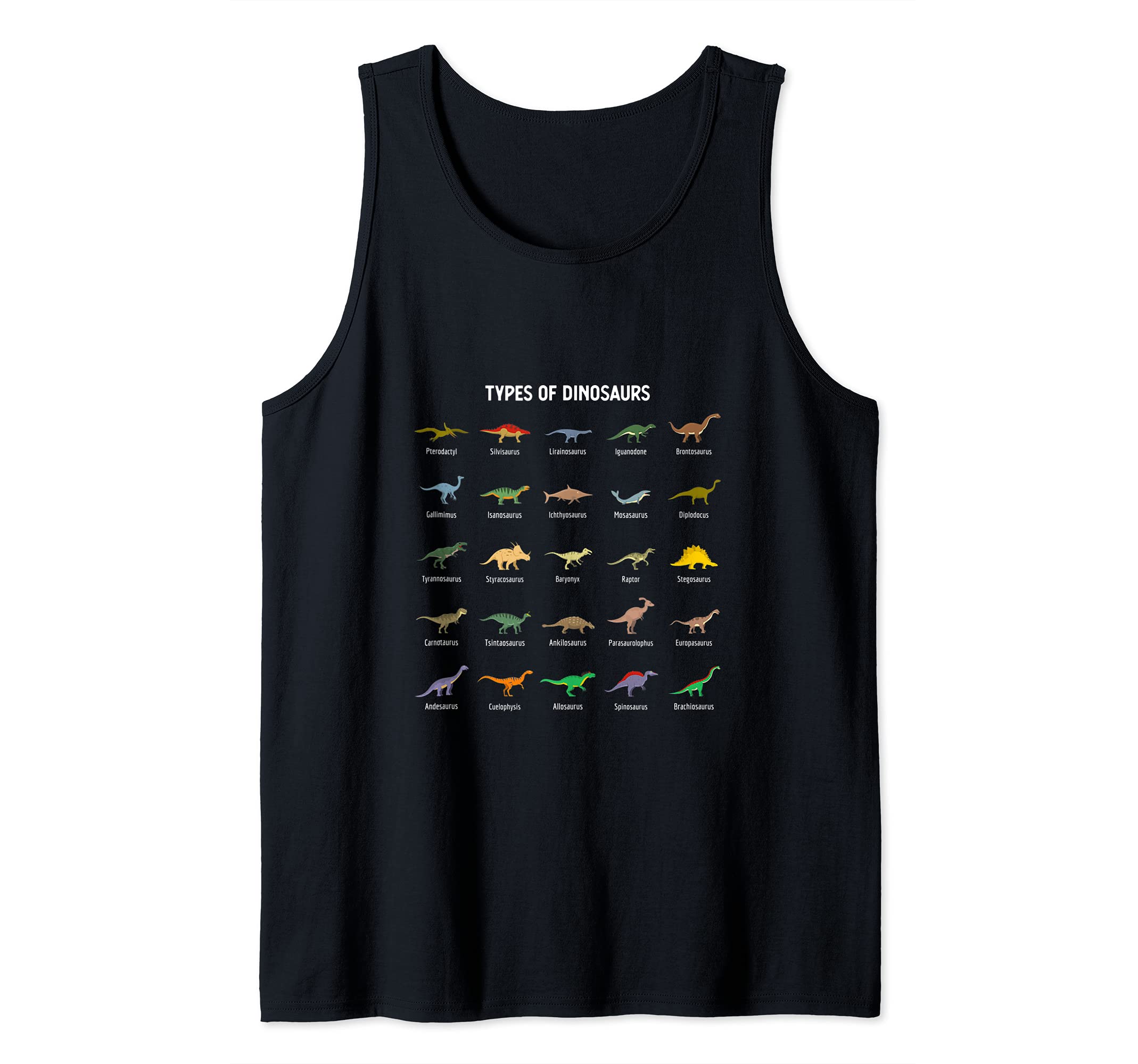 Types of dinosaurs Dragon lover Tank Top
