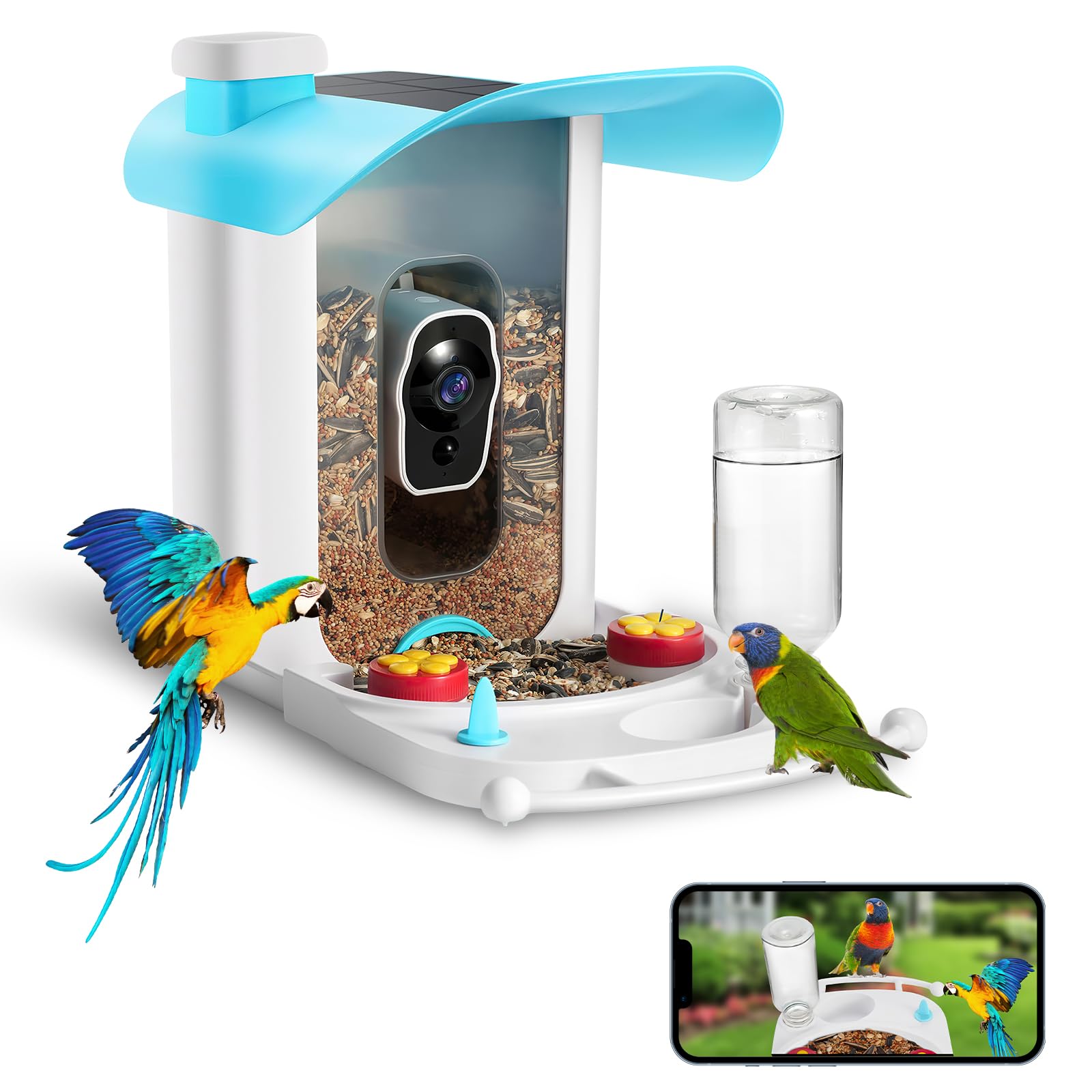Smart Bird Feeder with Camera -HD1080p Bird Camera Auto Capture Bird ...