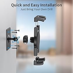 TeQable Tablet Wall Mount, 360° Rotating iPad Wall